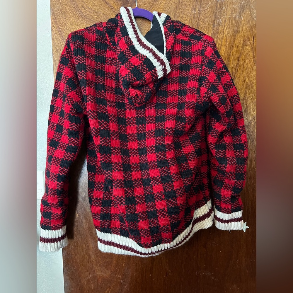 Plaid Red and Black Women's Ski Jacket - Picture 4 of 4